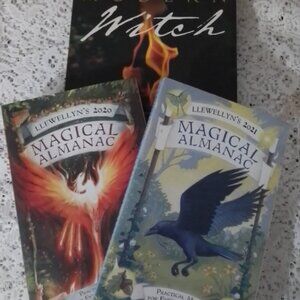 Lot 2 Llewellyn's Magical Almanac 2020 & 2021 One Modern Witch Spells Recipes